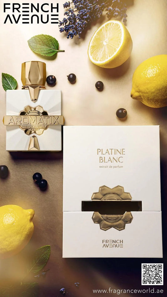 Aromatix Platine Blanc (ඇරෝමැටික්ස් ප්ලැටින් බ්ලොන්ක්) - By French Avenue - 100ML EDP
